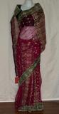 Net Saree - Pink Designer Party Wear Sari w/ Blouse Piece